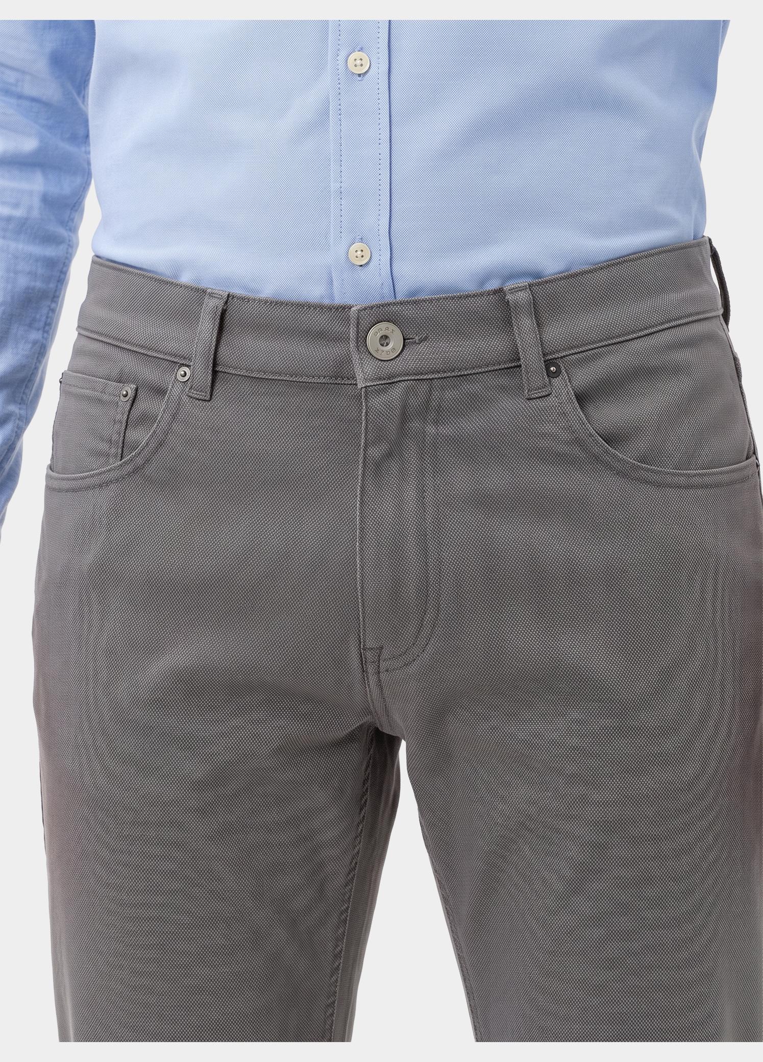 Brax Katoenen 5-Pocket Grijs STYLE.CHUCK 07-3103 07863020/05