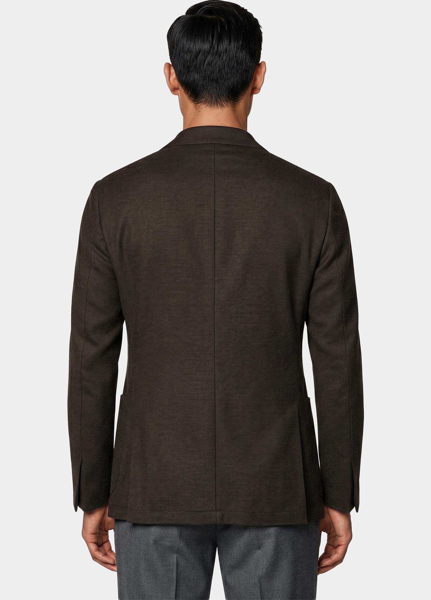 Bos Colbert Bruin Mylo Jersey Jacket Drop 8 253038MY69BO/870 dark brown