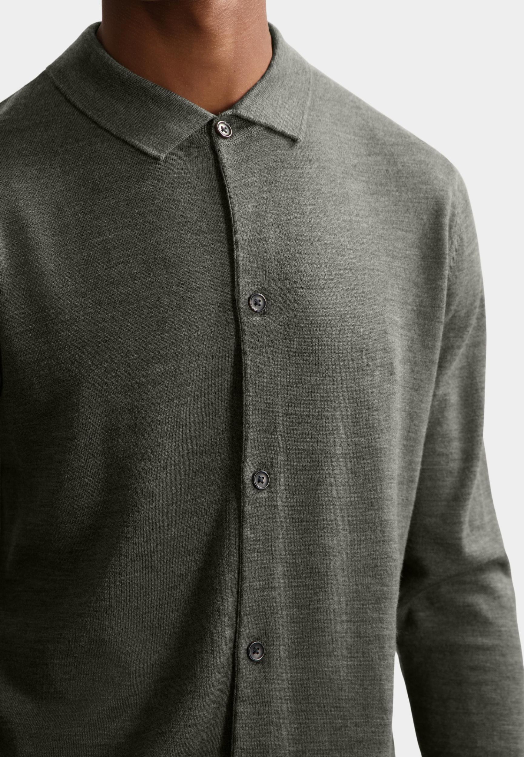 Dstrezzed Casual hemd lange mouw Groen DS_Destin Poloshirt 405740-AW25/524