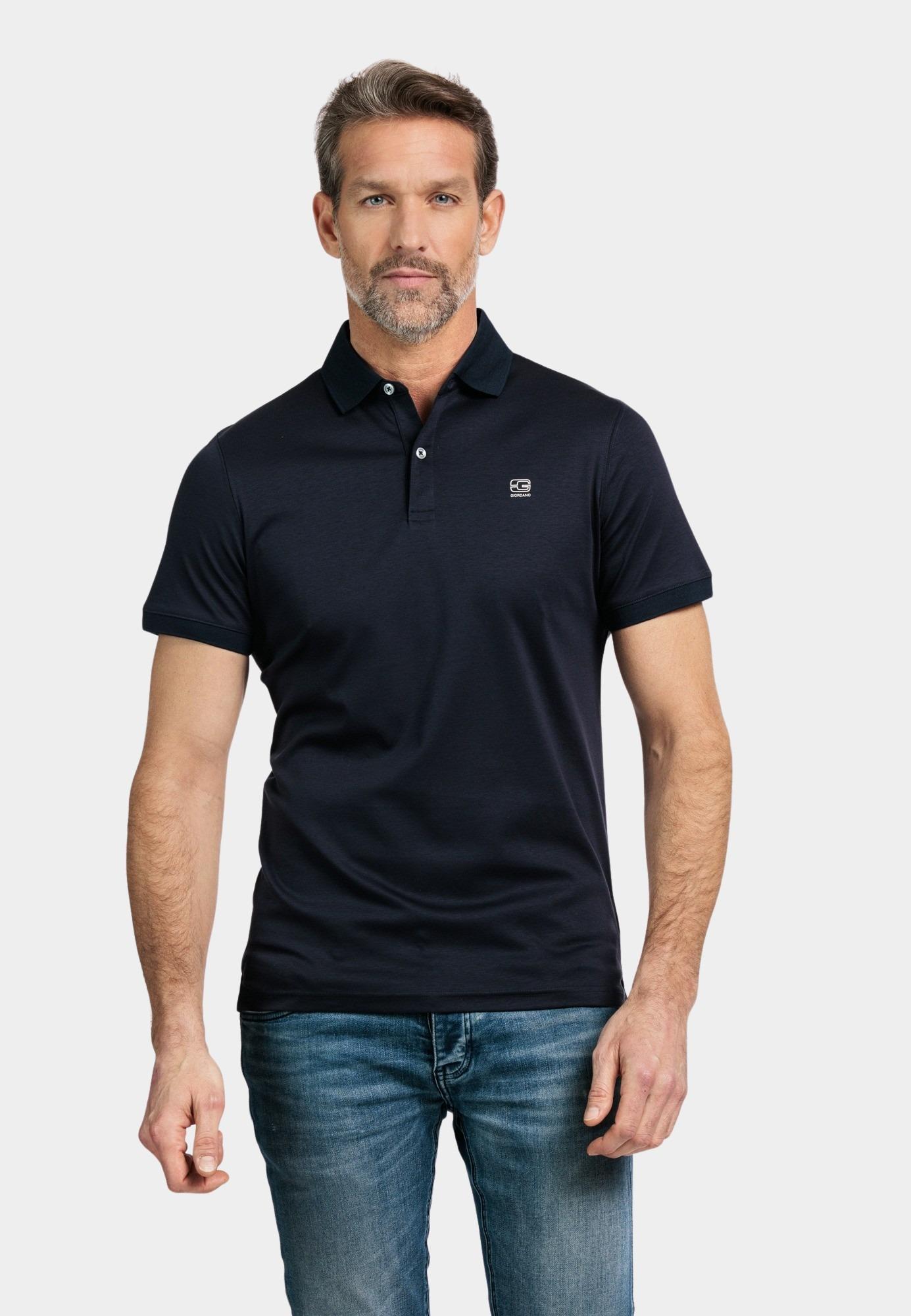 Giordano Polo korte mouw Blauw Lino short sleeve polo Liquid 516578/60