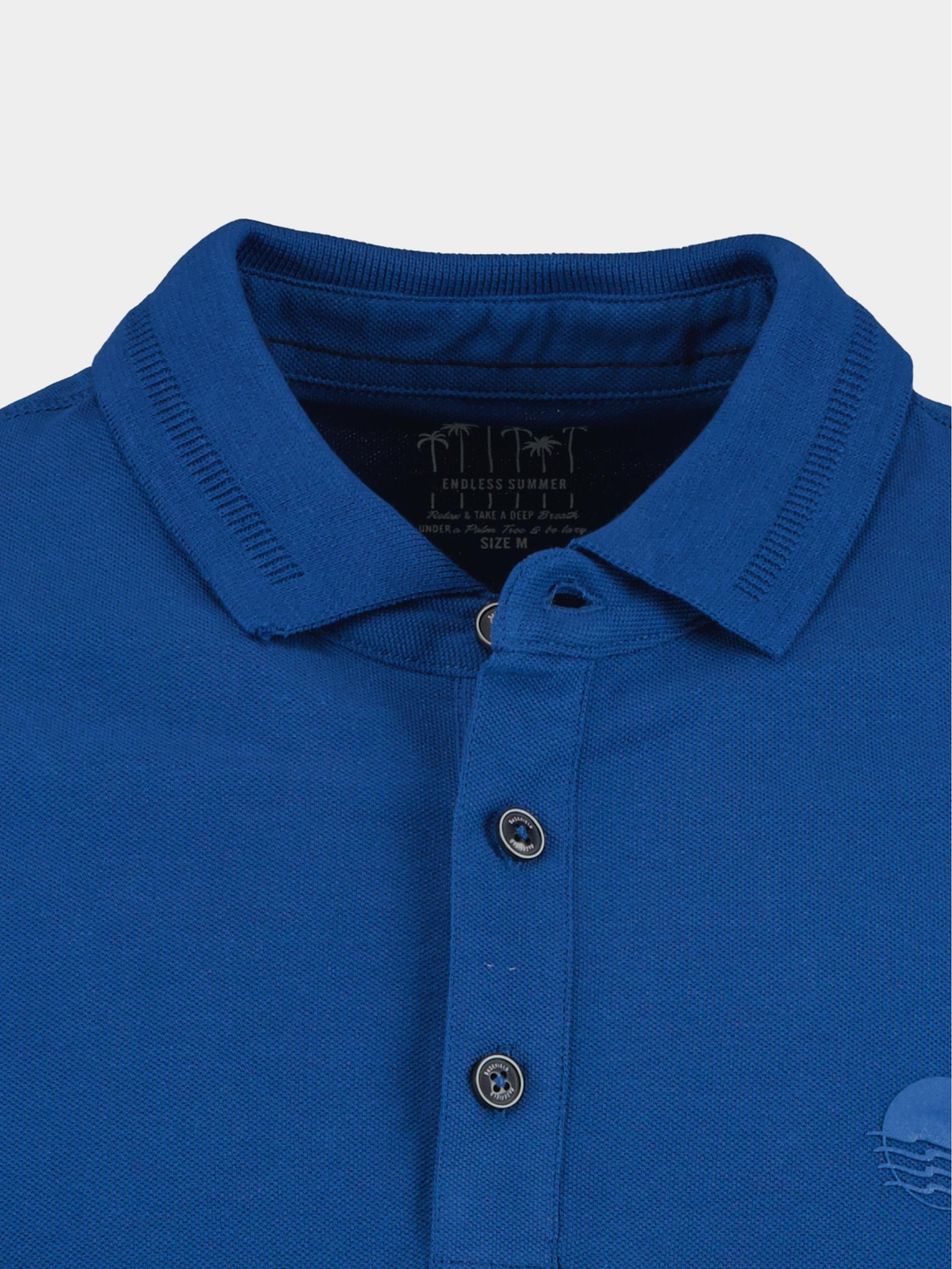 Basefield Polo korte mouw Blauw Polo Shirt 1/2 Arm 219017704/611