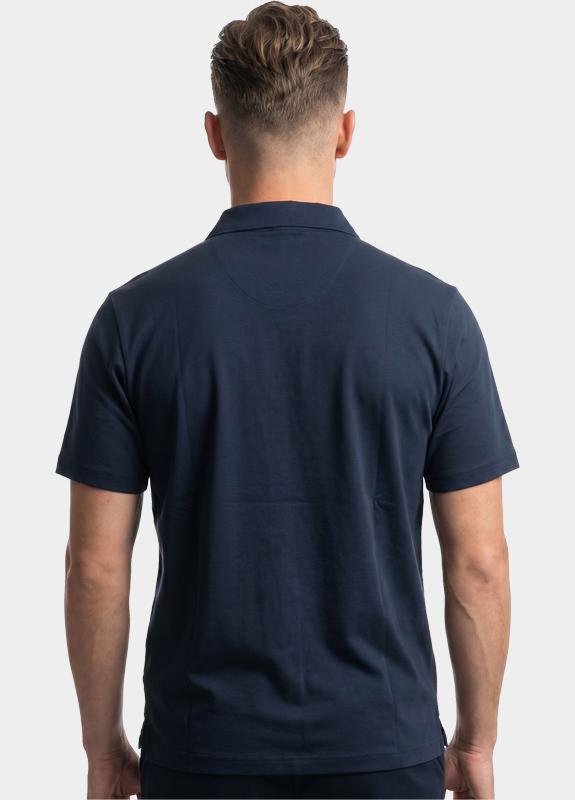 Bos Polo korte mouw Blauw Riva kraag 5912.426/220