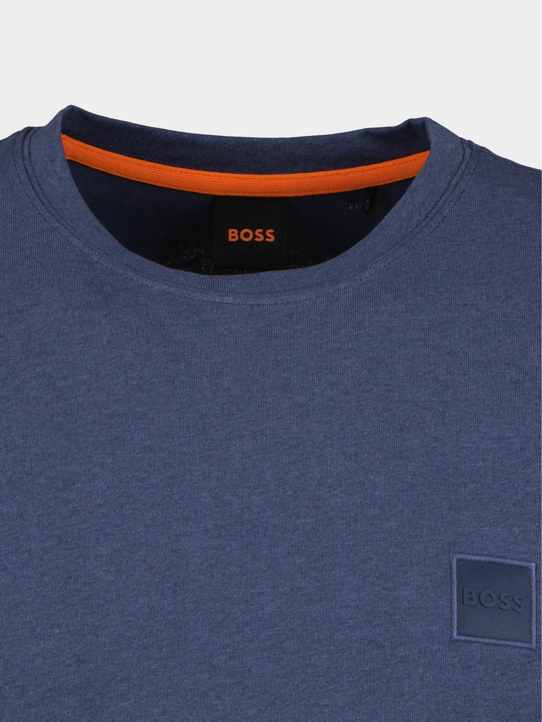 BOSS Orange T-shirt korte mouw Blauw Tales 10242631 01 50472584/418