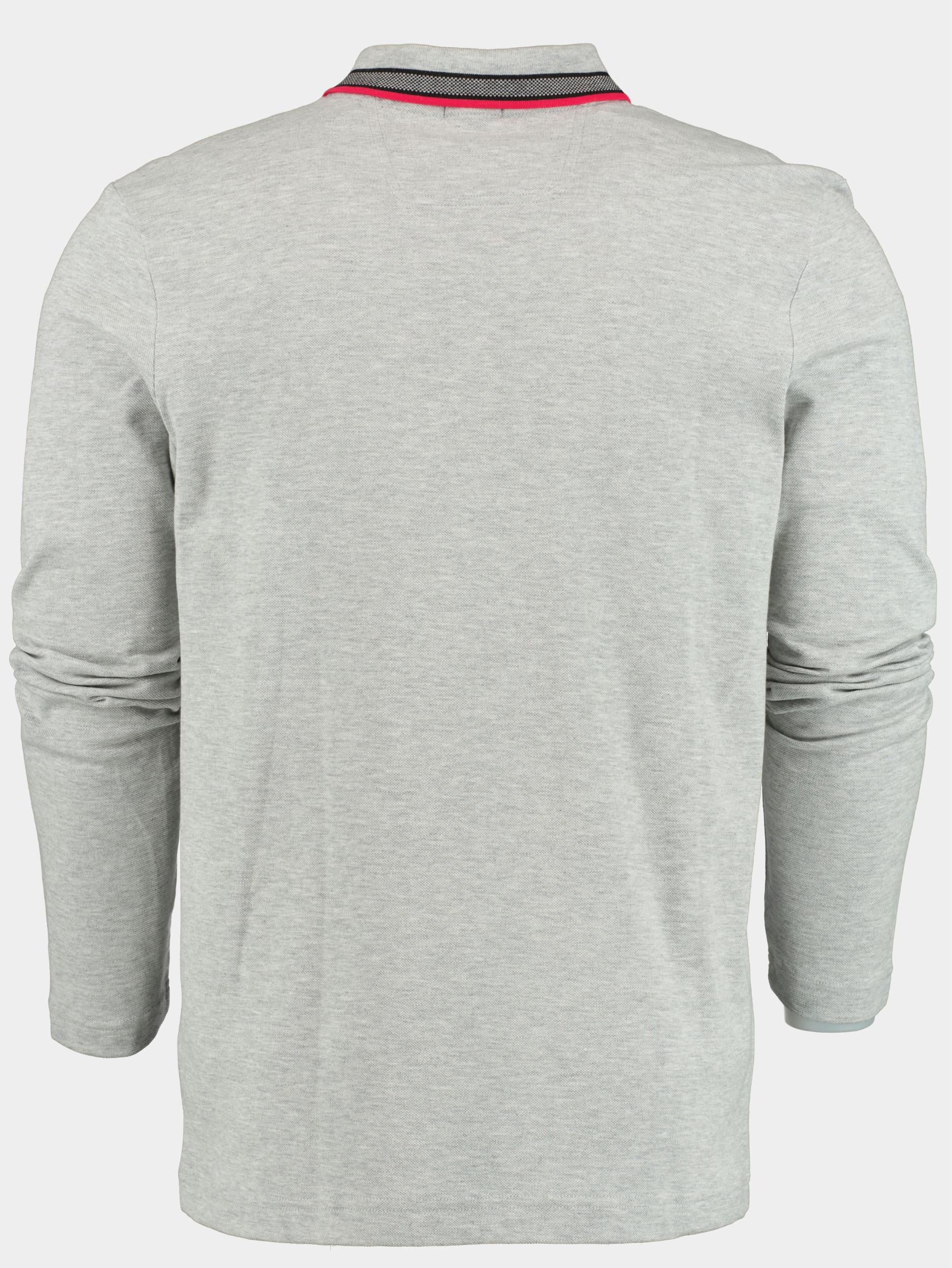 BOSS Green Polo lange mouw Grijs Plisy 10241684 01 50469108/061