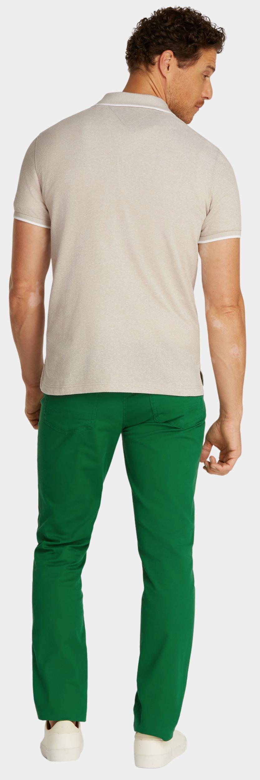 Tommy Hilfiger Polo korte mouw Bruin Linen Pique Reg Polo MW0MW33140/RBT