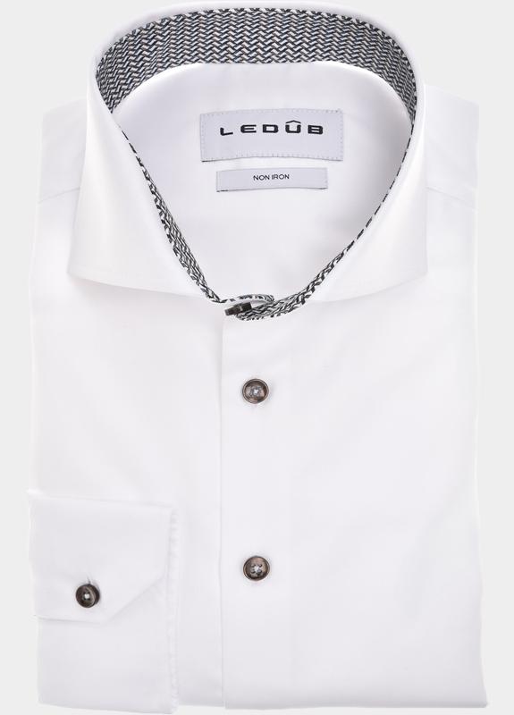 Ledub Business hemd lange mouw Wit  0702085/910-150-000