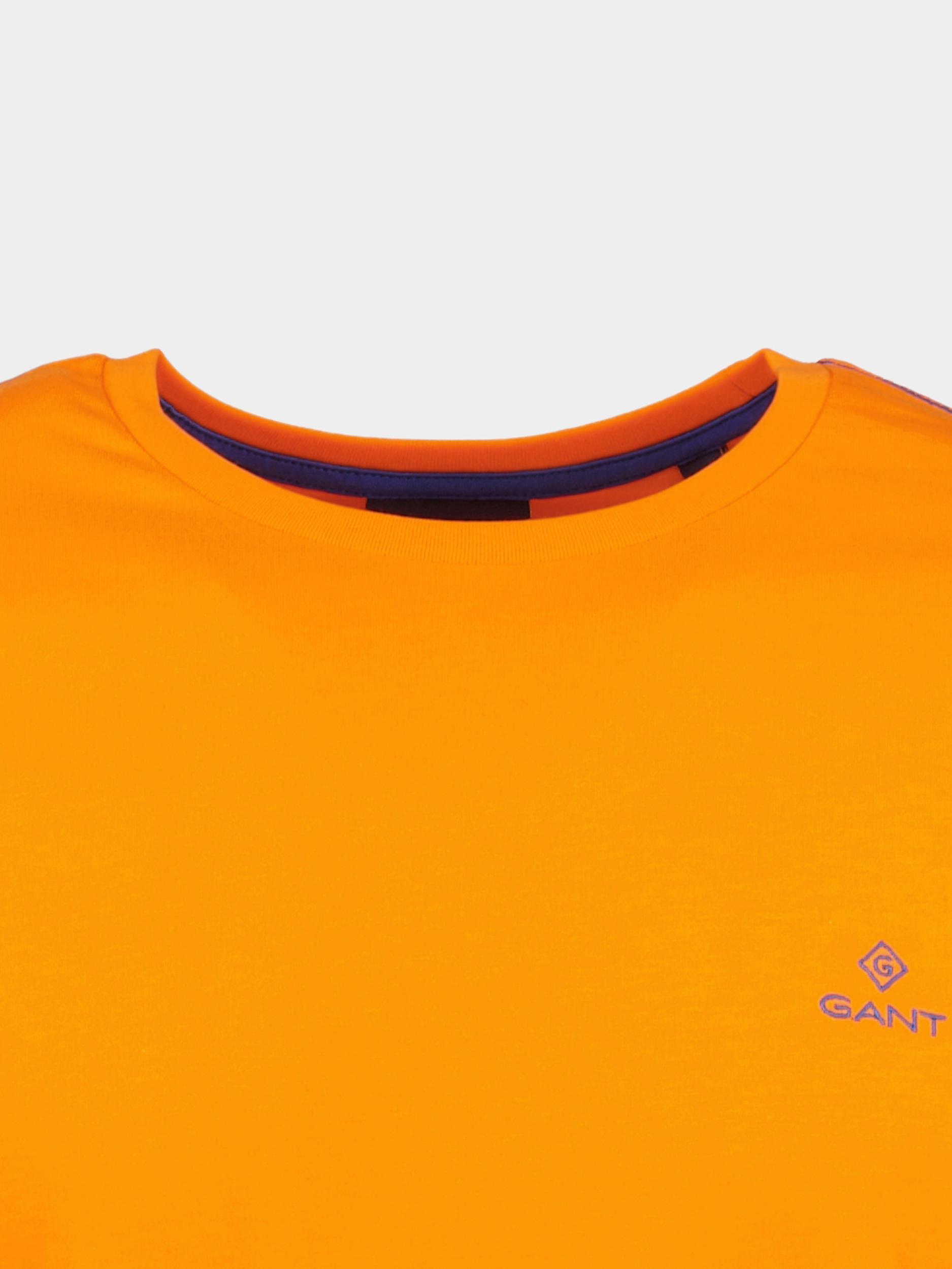 Gant T-shirt korte mouw Oranje Contrast Logo SS T-shirt 2053004/804