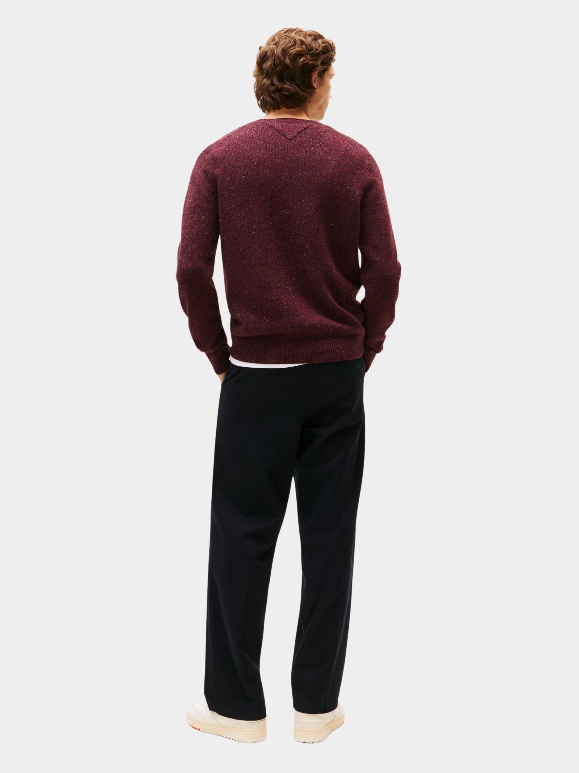 Tommy Hilfiger Pullover Rood LAMBSWOOL BLEND DONEGAL CREW MW0MW40435/XT2