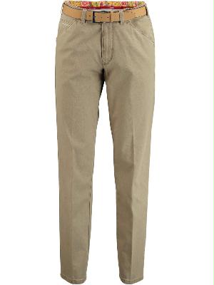 Meyer Katoenen Broek Bruin Chicago Modern fit chino 3321501600/44