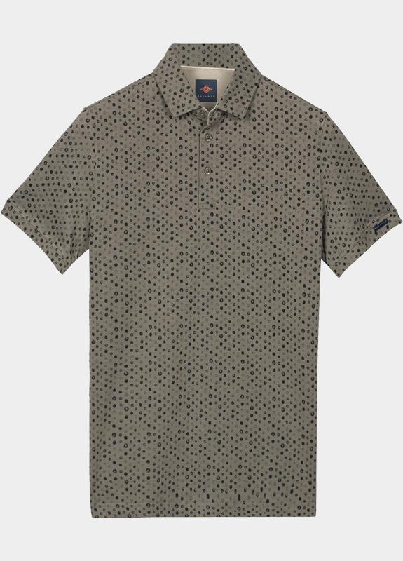 Baileys Polo heren Grijs Poloshirt 2-tone Pique, Print 615232/93