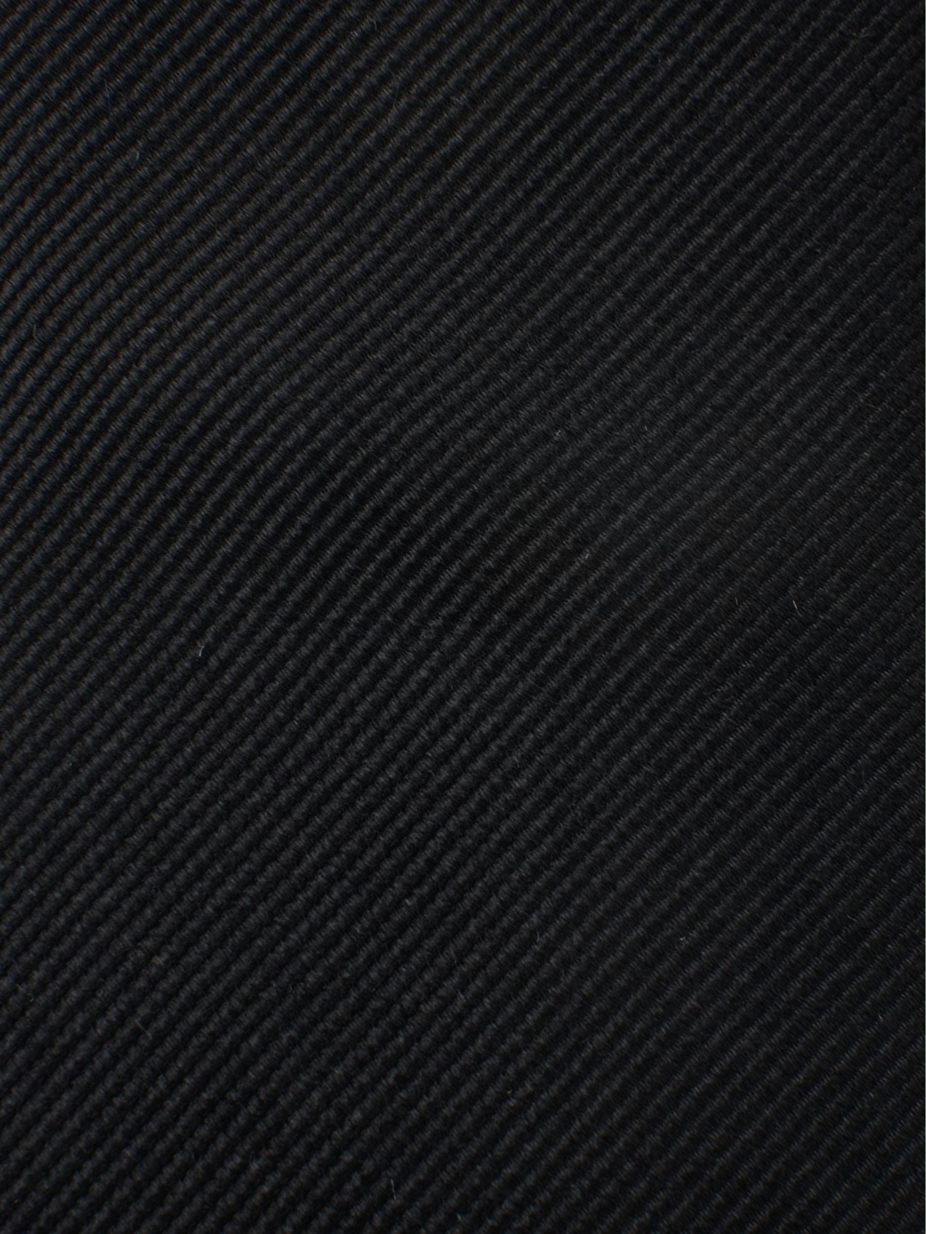 Bos Stropdas Zwart TIE SILK WOVEN BLACK PNBA00010A/A