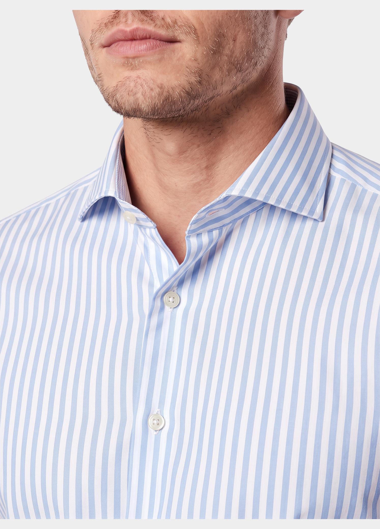 Profuomo Zakelijk overhemd heren Blauw  PPWH30028/B