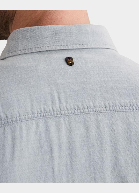 PME Legend Casual hemd korte mouw Blauw Short Sleeve Shirt Indigo yar PSIS2604212/590
