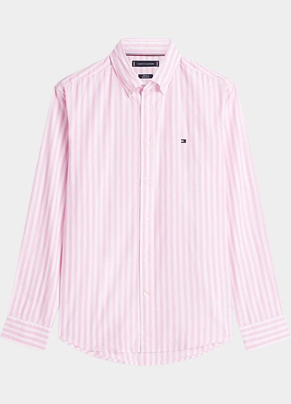 Tommy Hilfiger Casual hemd lange mouw Roze FLEX POPLIN CLASSIC STP RF SH MW0MW42440/0D1