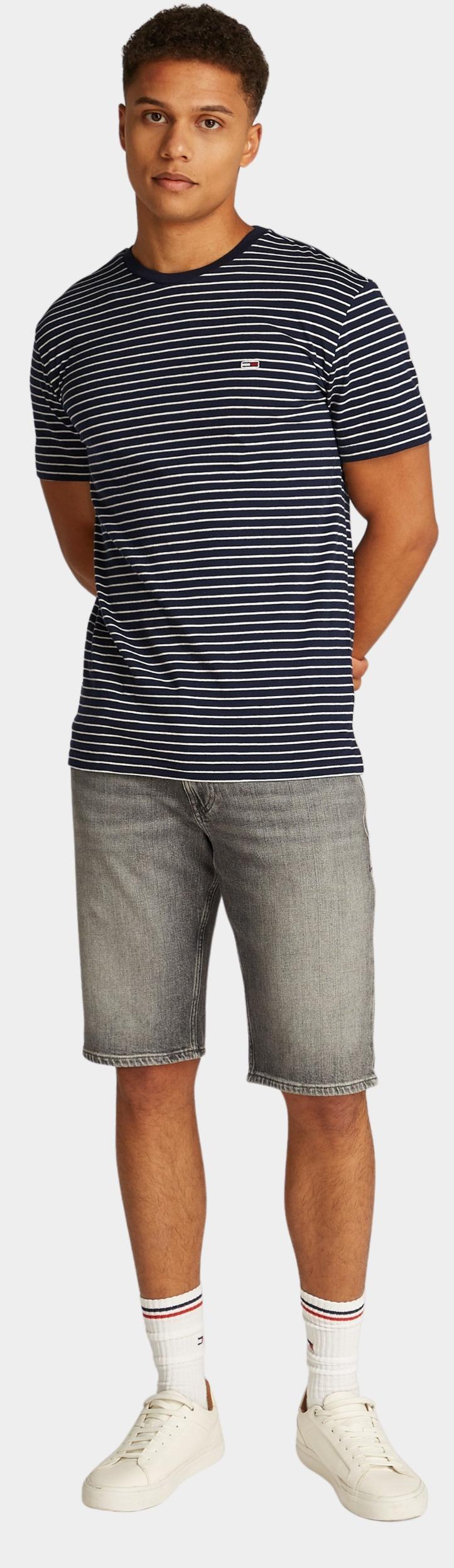 Tommy Jeans T-shirt korte mouw Blauw TJM SLIM STRIPE TEE DM0DM20377/0A6
