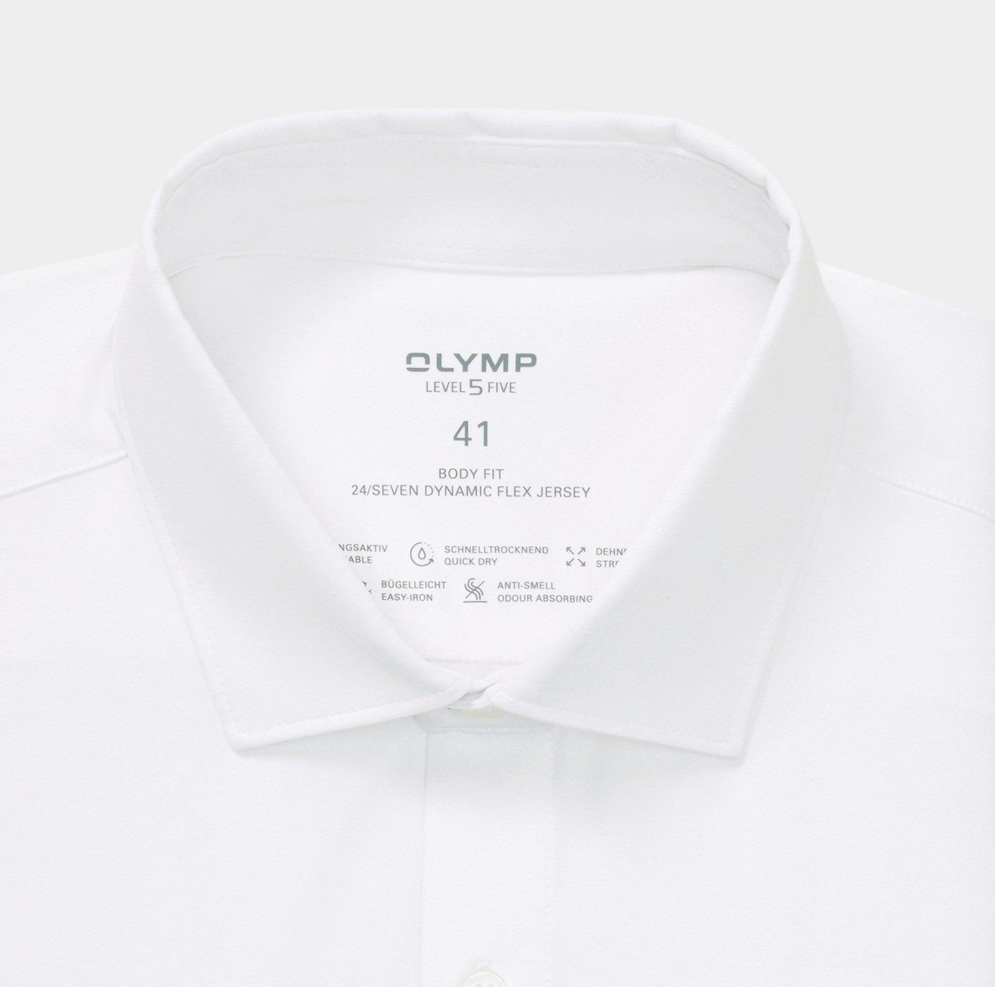 Olymp Business hemd lange mouw Wit 24/7 Level 5 200284/00
