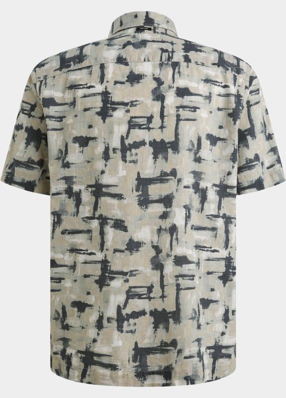 Vanguard Casual hemd korte mouw Grijs Short Sleeve Shirt Print on s VSIS2604268/9089