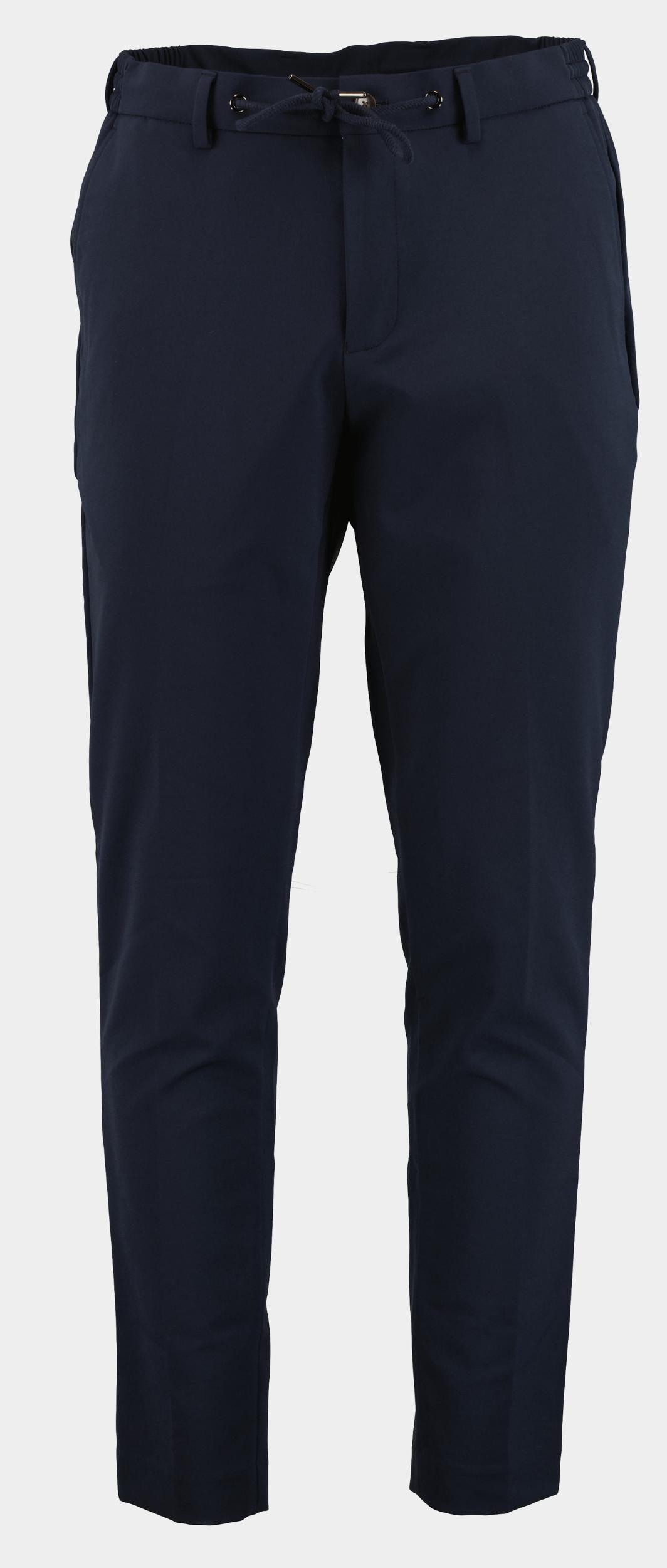 Born With Appetite Wollen Pantalon Blauw DAS drawstring trouser 24104DA32/290 navy