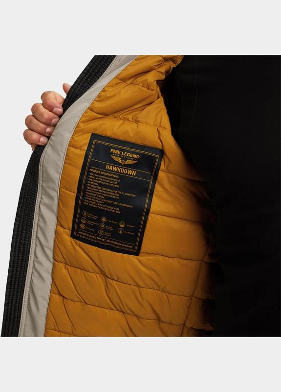 PME Legend Winterjas heren Grijs Semi long jacket HAWKDOWN Sof PJA2510140/8225