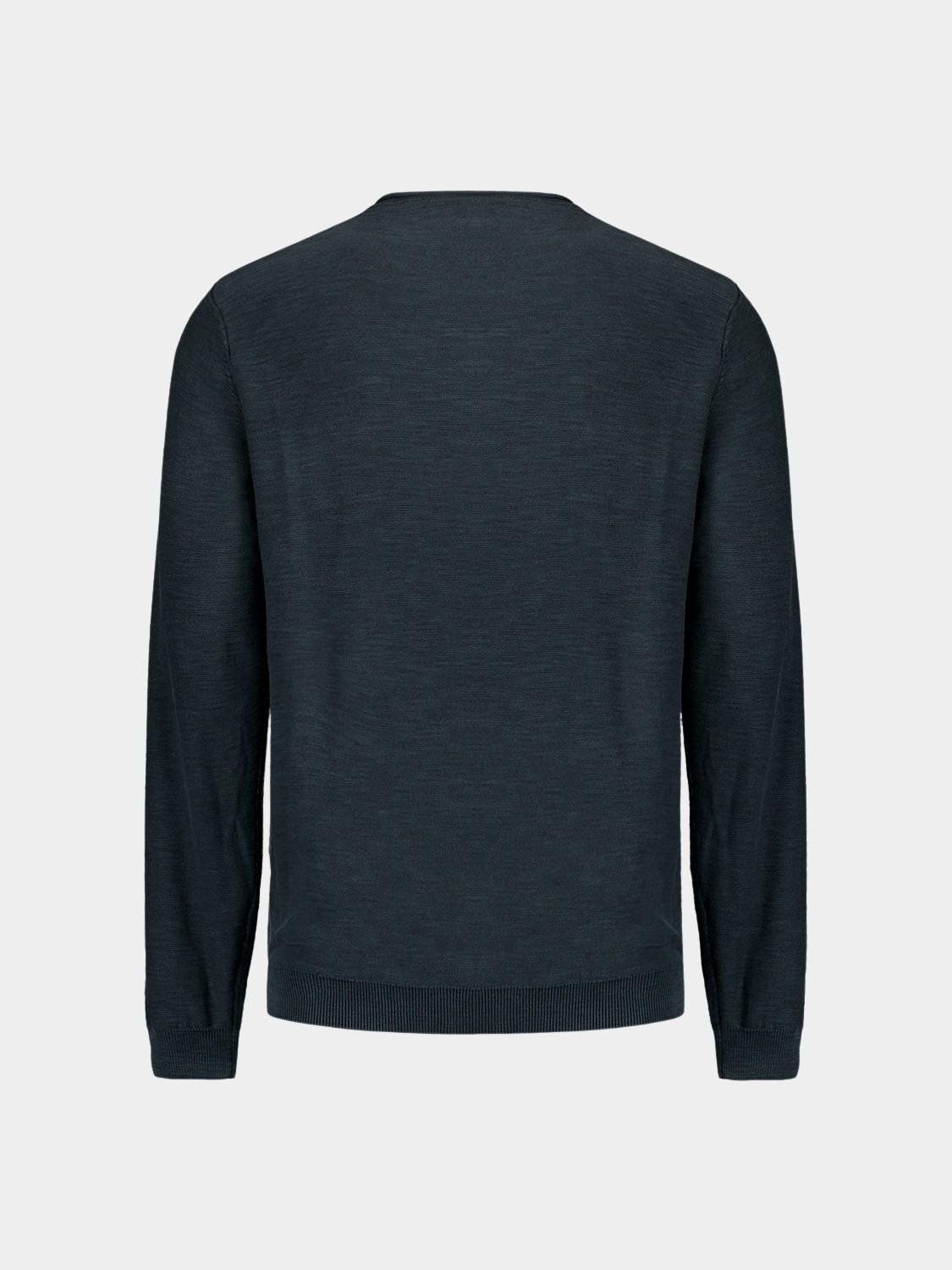 No Excess Pullover Blauw Pullover Crewneck Garment Dye N2101/078