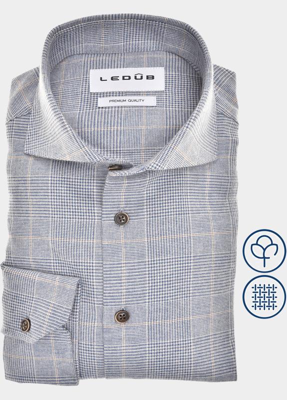 Ledub Business hemd lange mouw Blauw  0143138/150-000-000