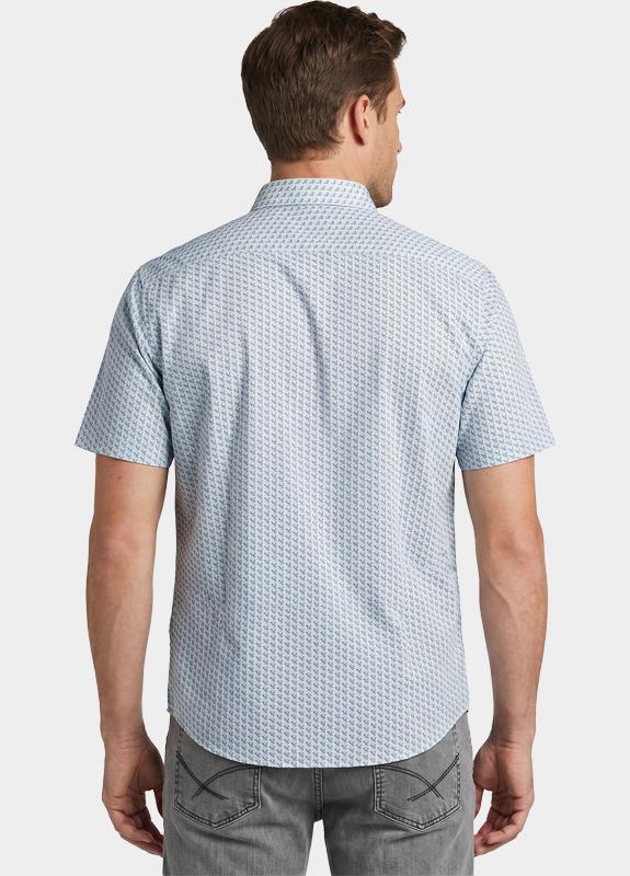 R.B. Boston overhemd korte mouw heren Blauw Marshall SS Button Down 616670/609