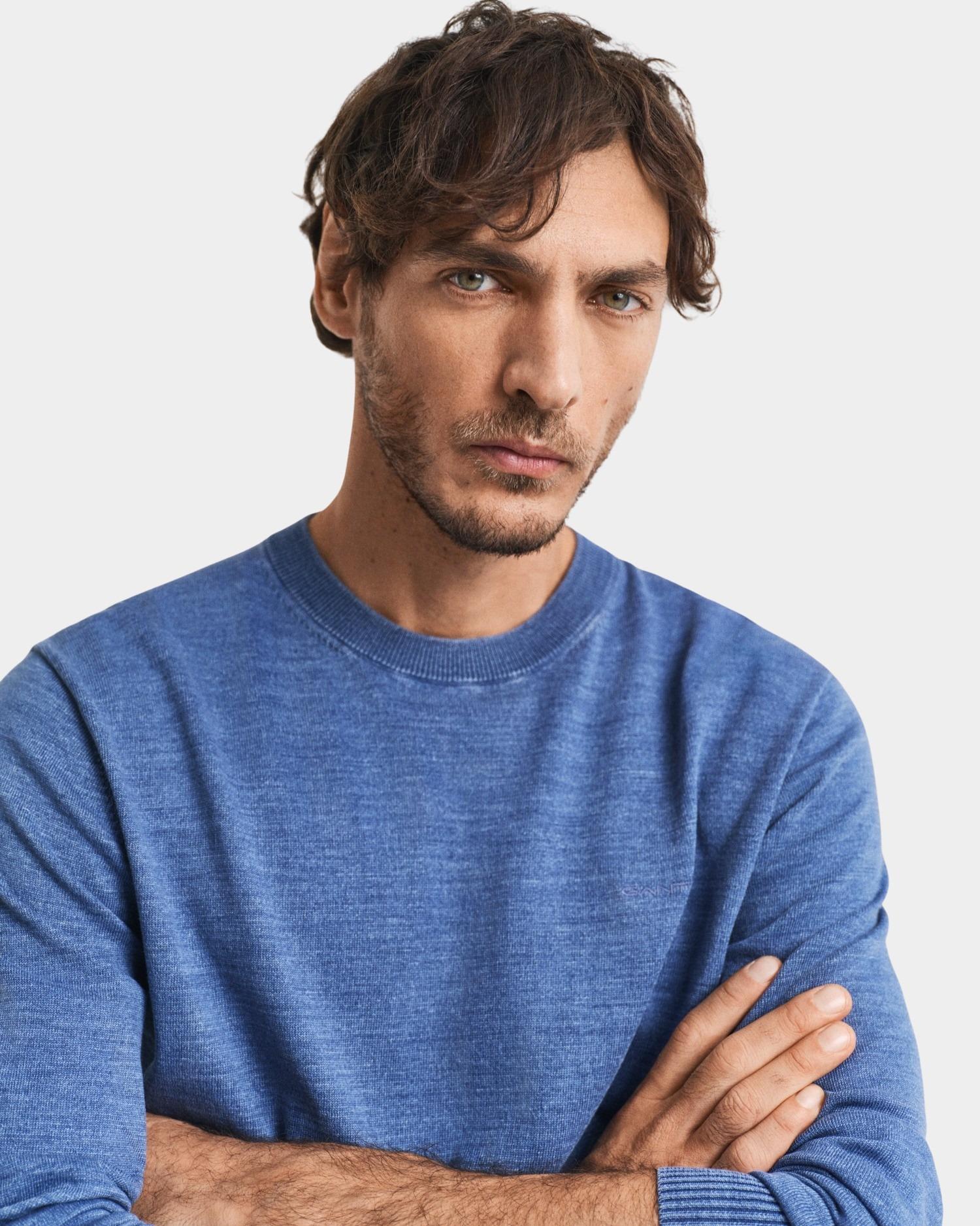 Gant Pullover Blauw SUNFADED C-NECK 8050244/423