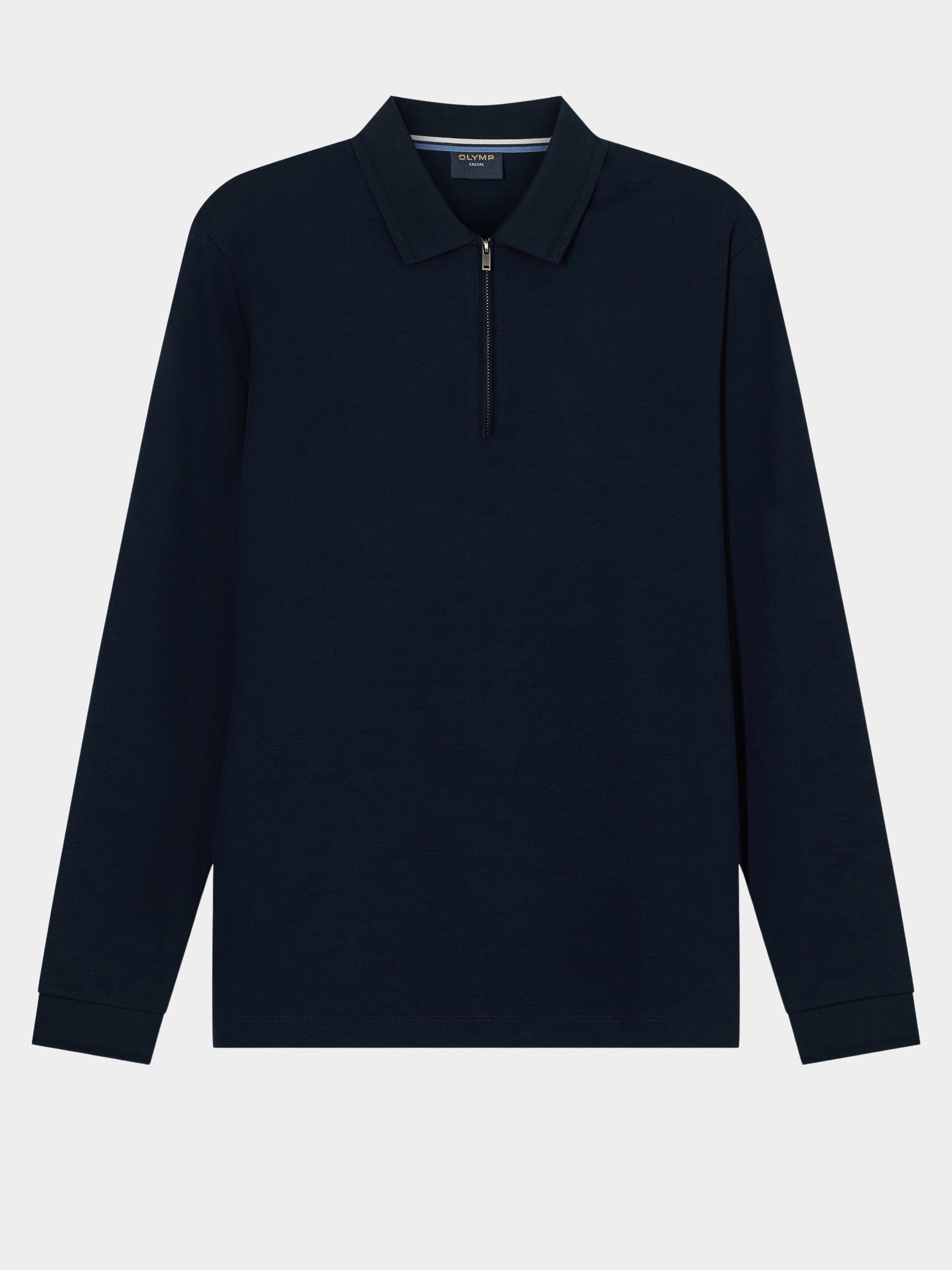 Olymp Polo lange mouw Blauw  543084/18