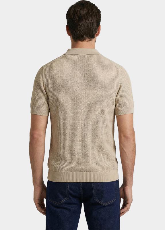 Born With Appetite Polo heren Grijs Richard Knitted Polo Ss Halfz BWA26106RI21/2501