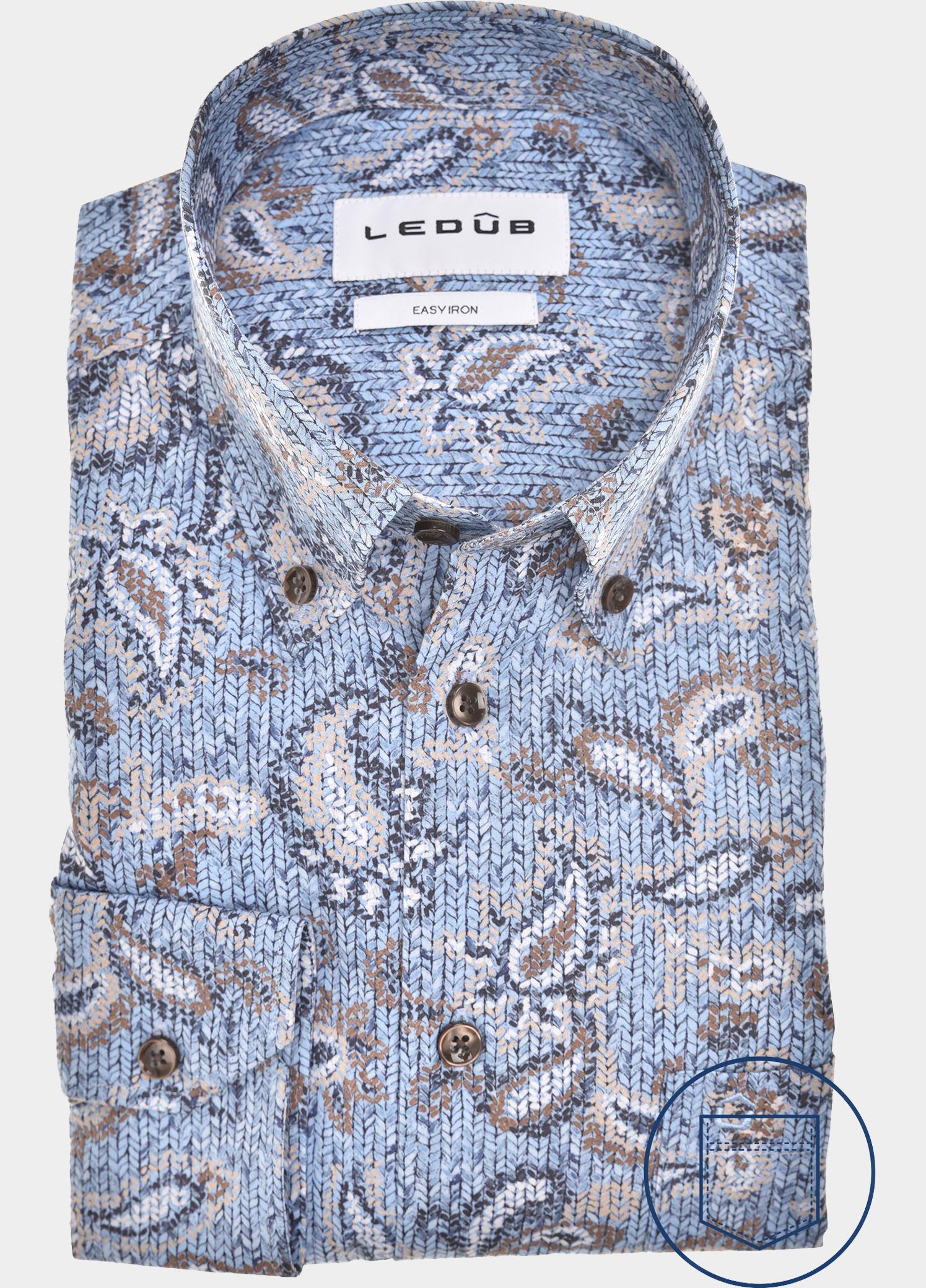 Ledub Zakelijk overhemd heren Blauw  0143575/130-000-000