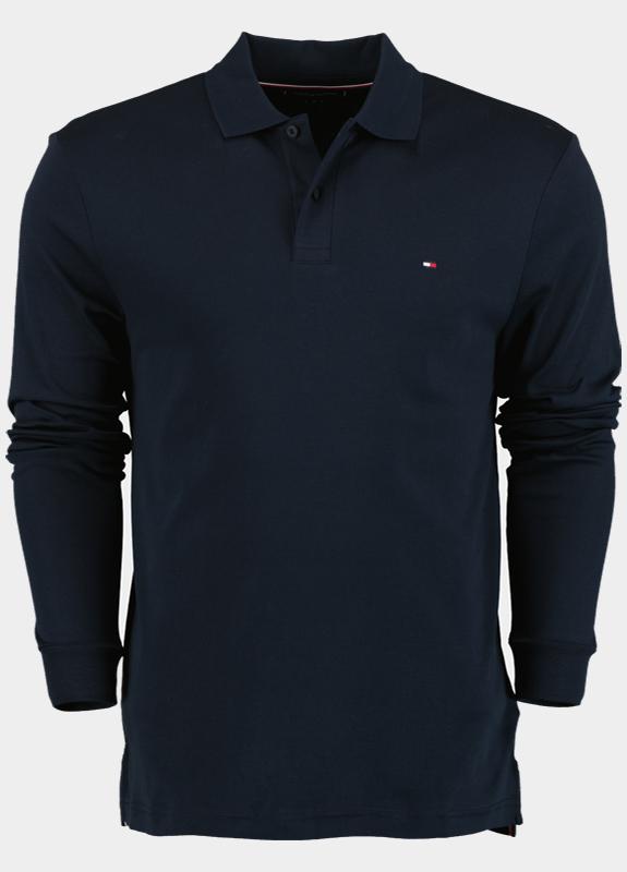 Tommy Hilfiger Polo lange mouw Blauw L/S LIQUID COTTON RE MW0MW37317/DW5