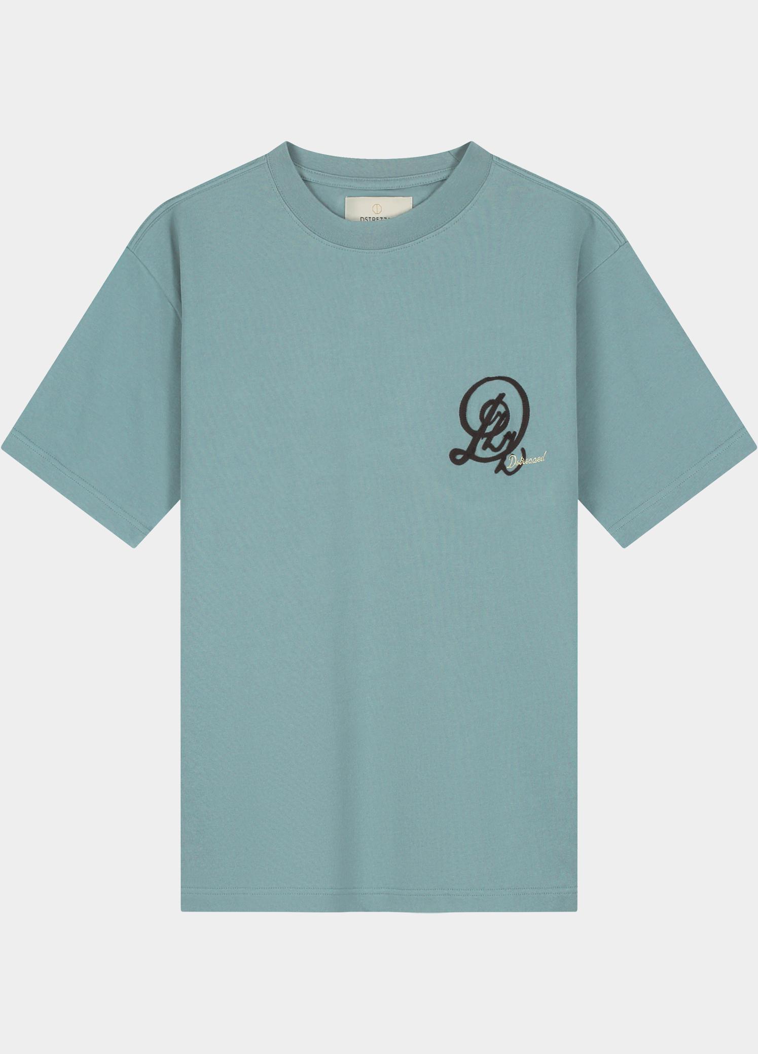 Dstrezzed T-shirt heren Blauw Collin Artwork 203550/617