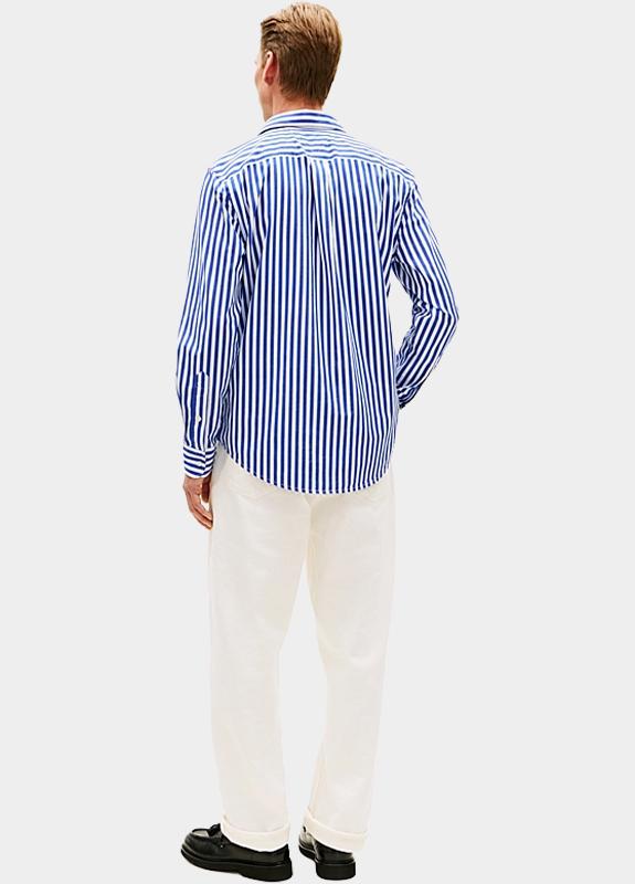 Tommy Hilfiger Casual hemd lange mouw Blauw FLEX POPLIN CLASSIC STP RF SH MW0MW42440/0A6