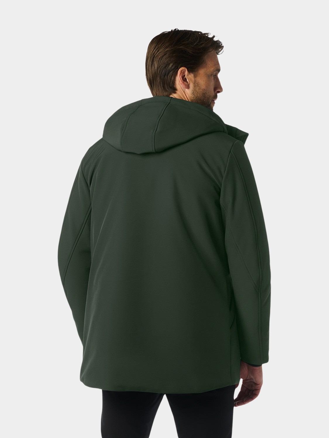 No Excess Winterjack Groen Jacket Medium Long Fit Hooded 25630818/186