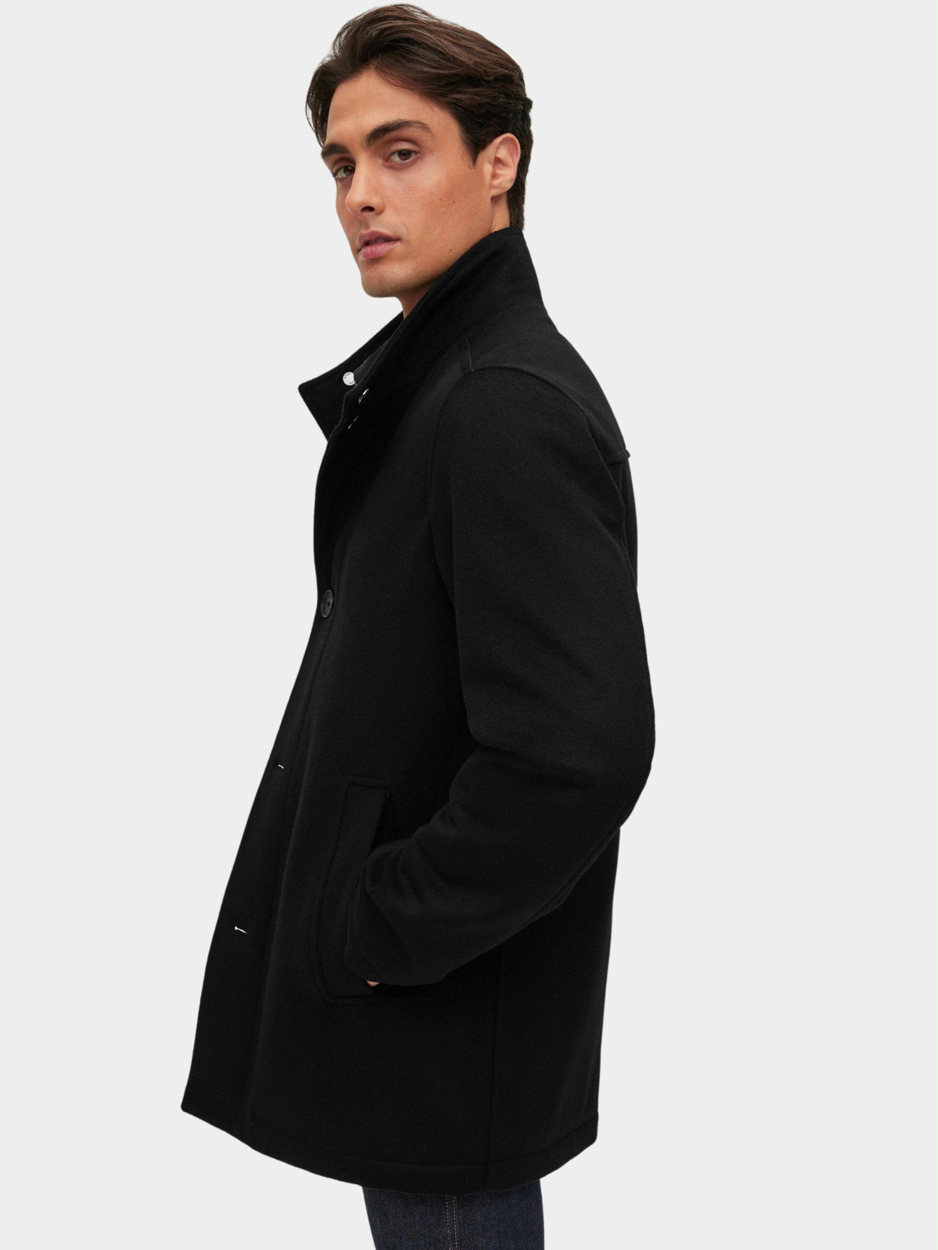 BOSS Black Wollen Jas Zwart H-Coxtan-224 10244030 01 50479764/001