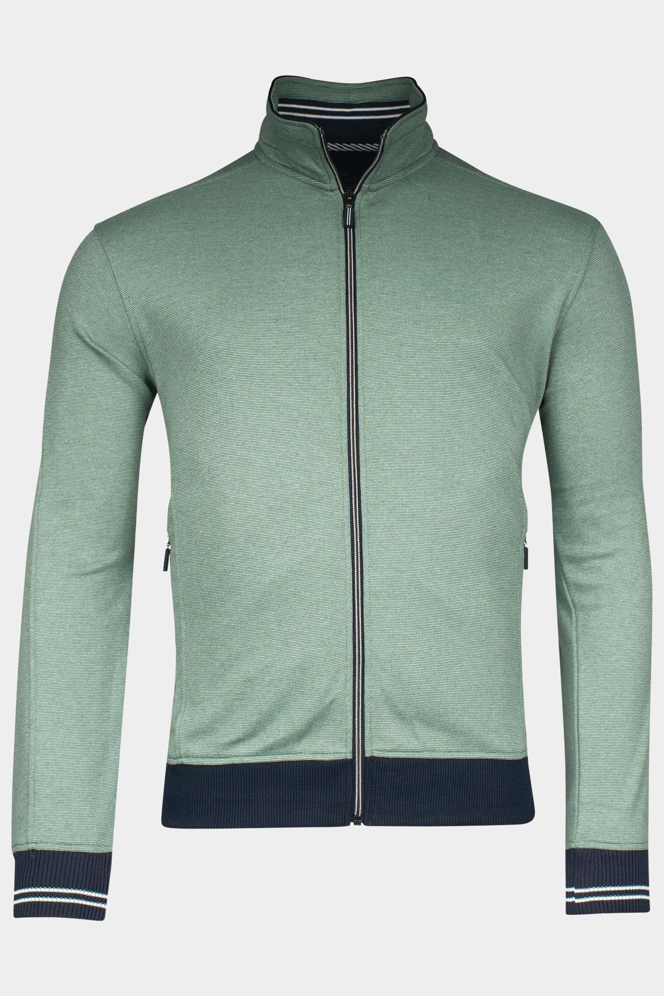Baileys Vest Groen Sweat Cardigan Zip  All over 512254/74