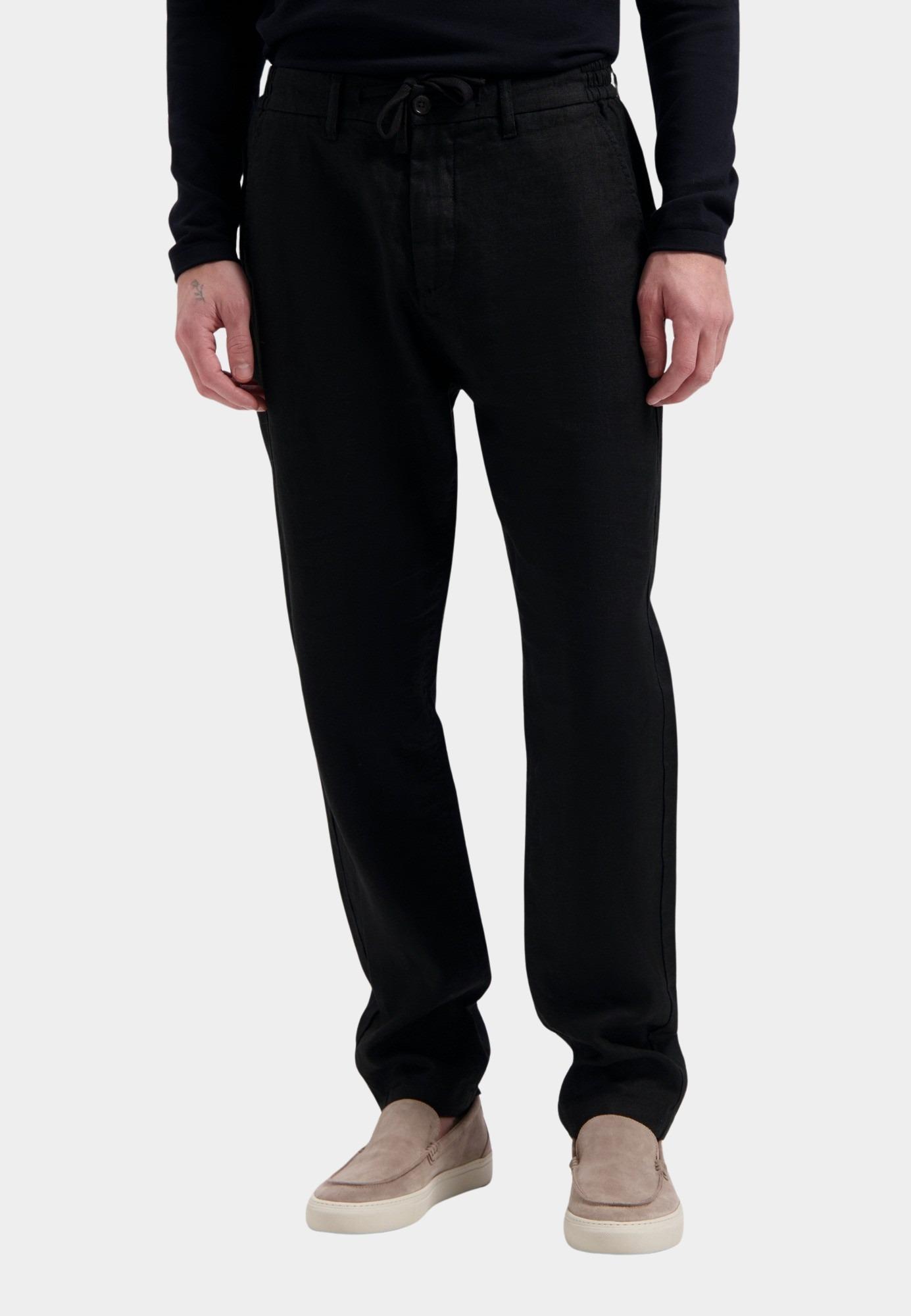 Dstrezzed Linnen Broek Zwart DS_James Beach Pants 501822S/999