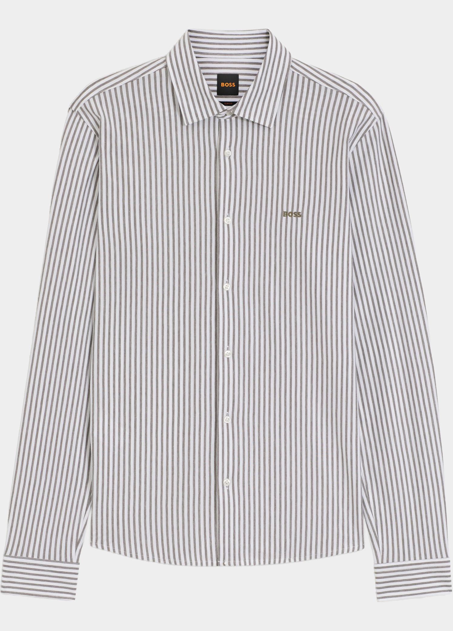 BOSS Orange Casual hemd lange mouw Groen Mysoft_2_M 10260281 01 50519748/326