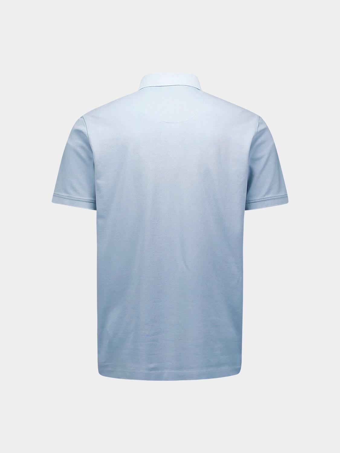 No Excess Polo korte mouw Blauw Polo Pique Garment Dyed N3801/138