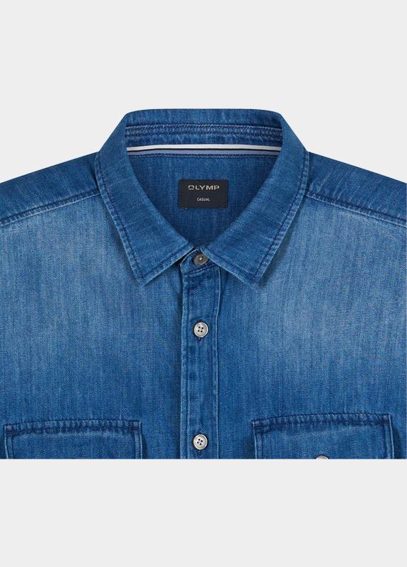 Olymp Overhemd heren Blauw Casual 403214/17
