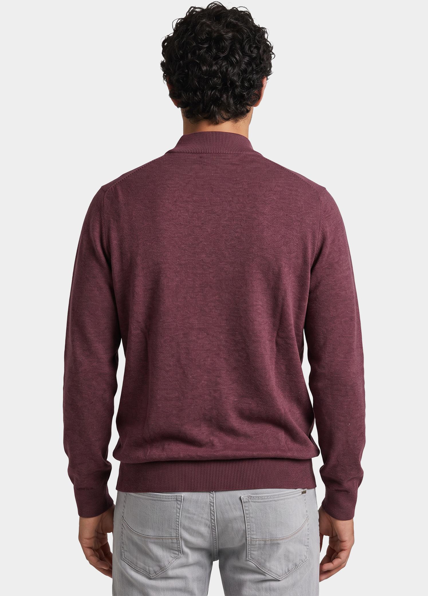 Scotland Blue Coltrui heren Rood Tex Mockneck Pull SPE00005TE06SB/6004