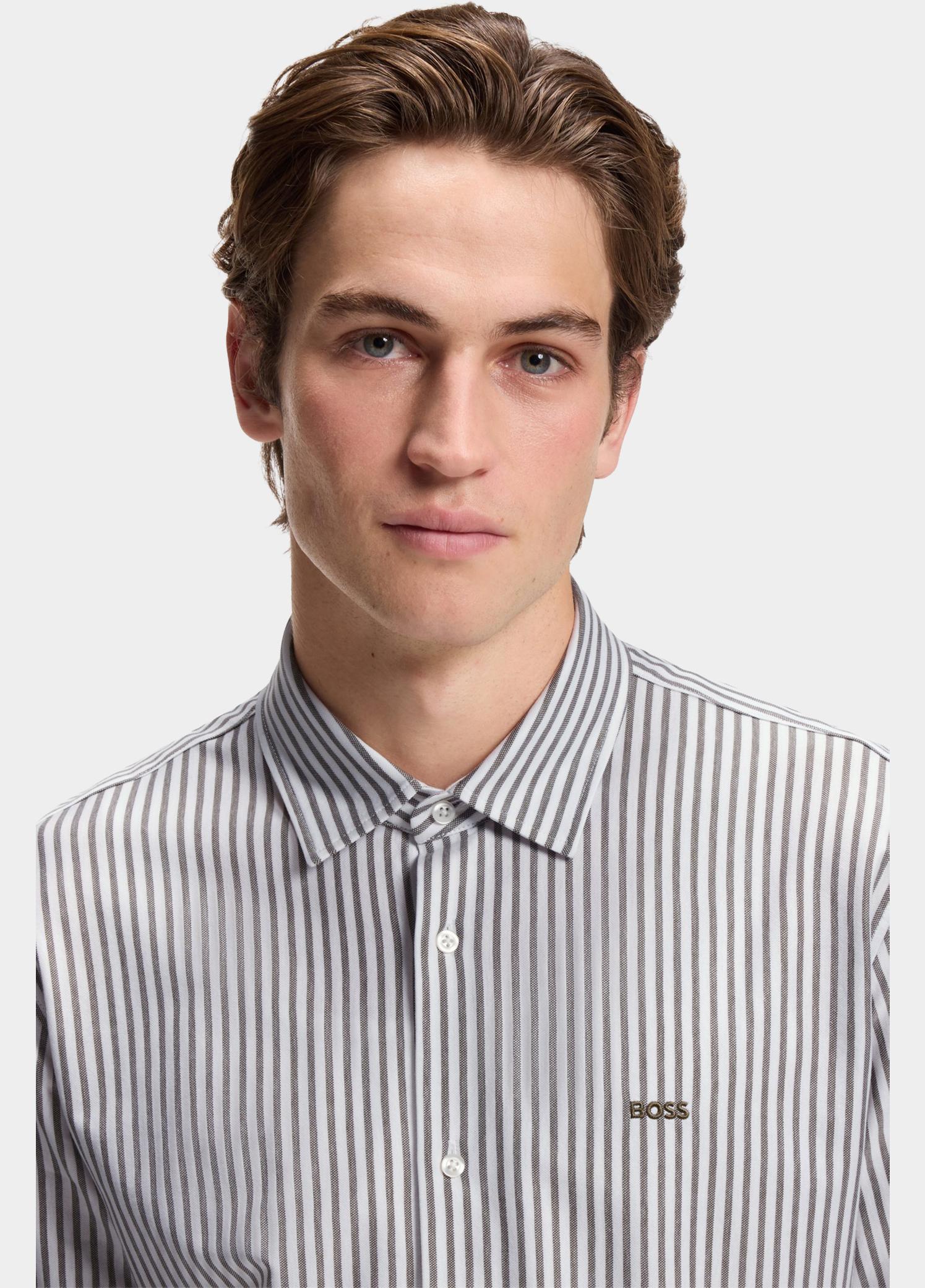 BOSS Orange Casual hemd lange mouw Groen Mysoft_2_M 10260281 01 50519748/326