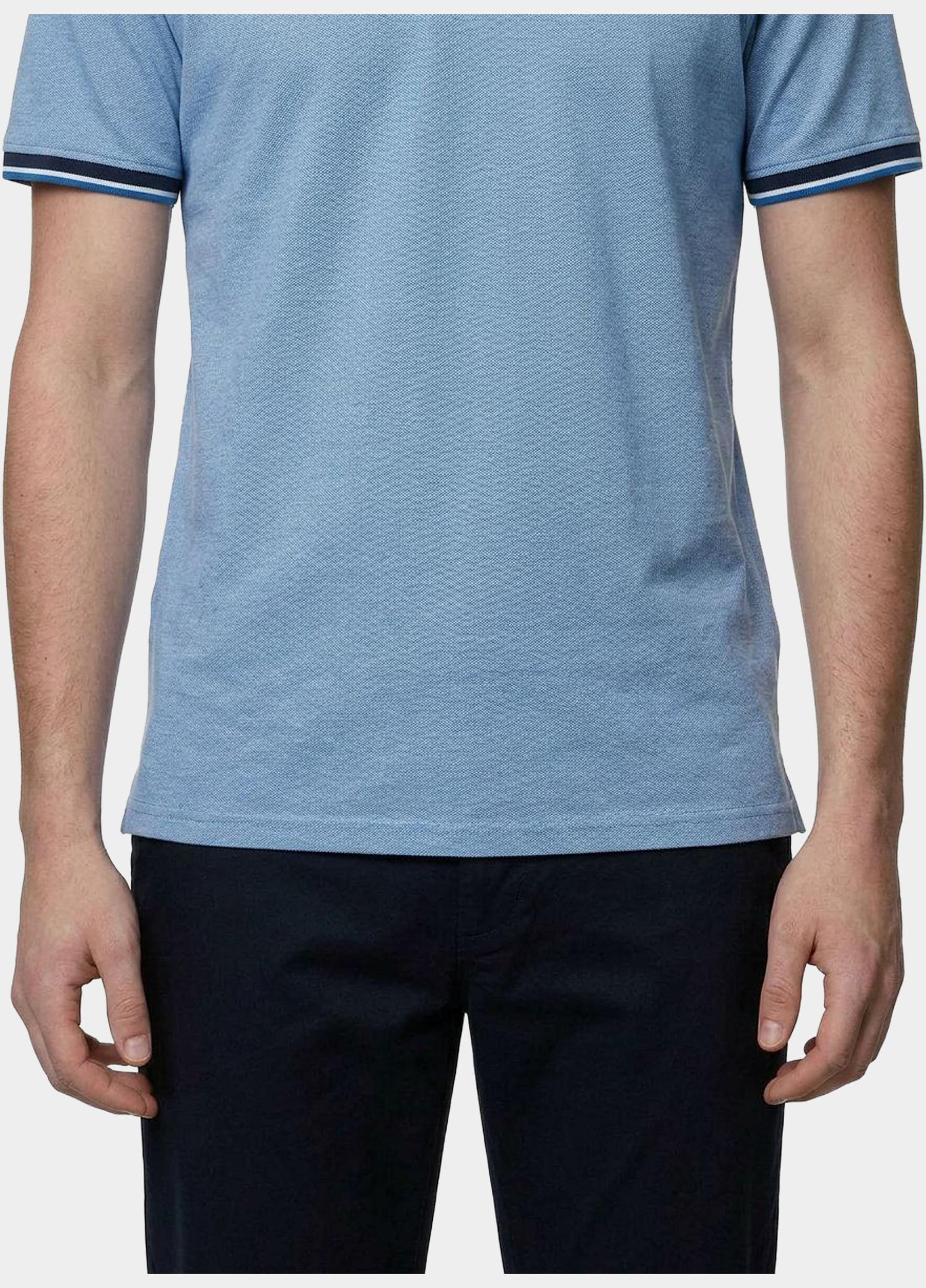 Casamoda Polo korte mouw Blauw Polo 2-tone PQ 126320101/145
