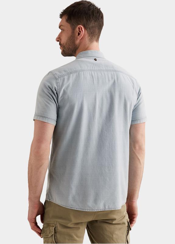 PME Legend Casual hemd korte mouw Blauw Short Sleeve Shirt Indigo yar PSIS2604212/590