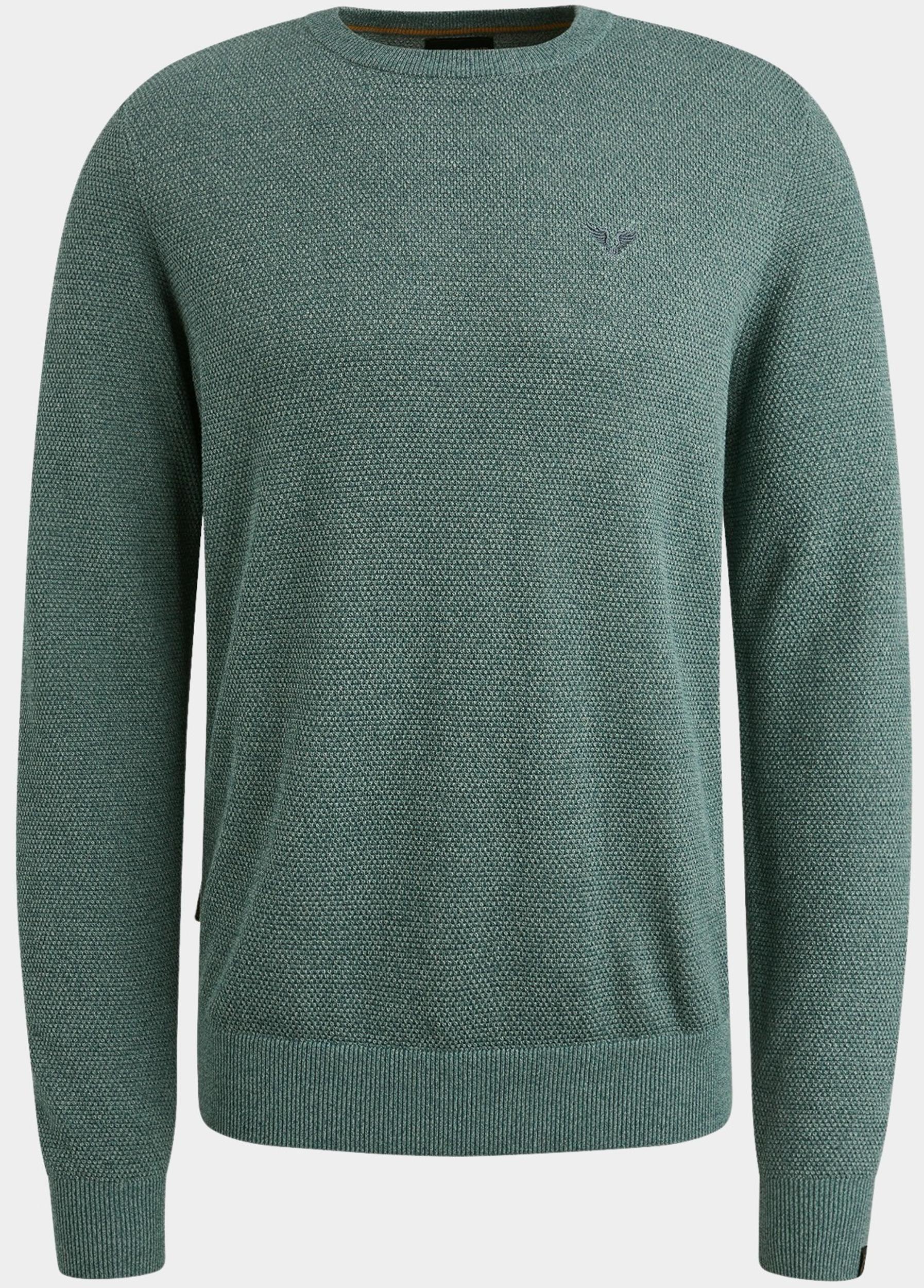 PME Legend Pullover Groen R-neck cotton modal PKW2508324/5125