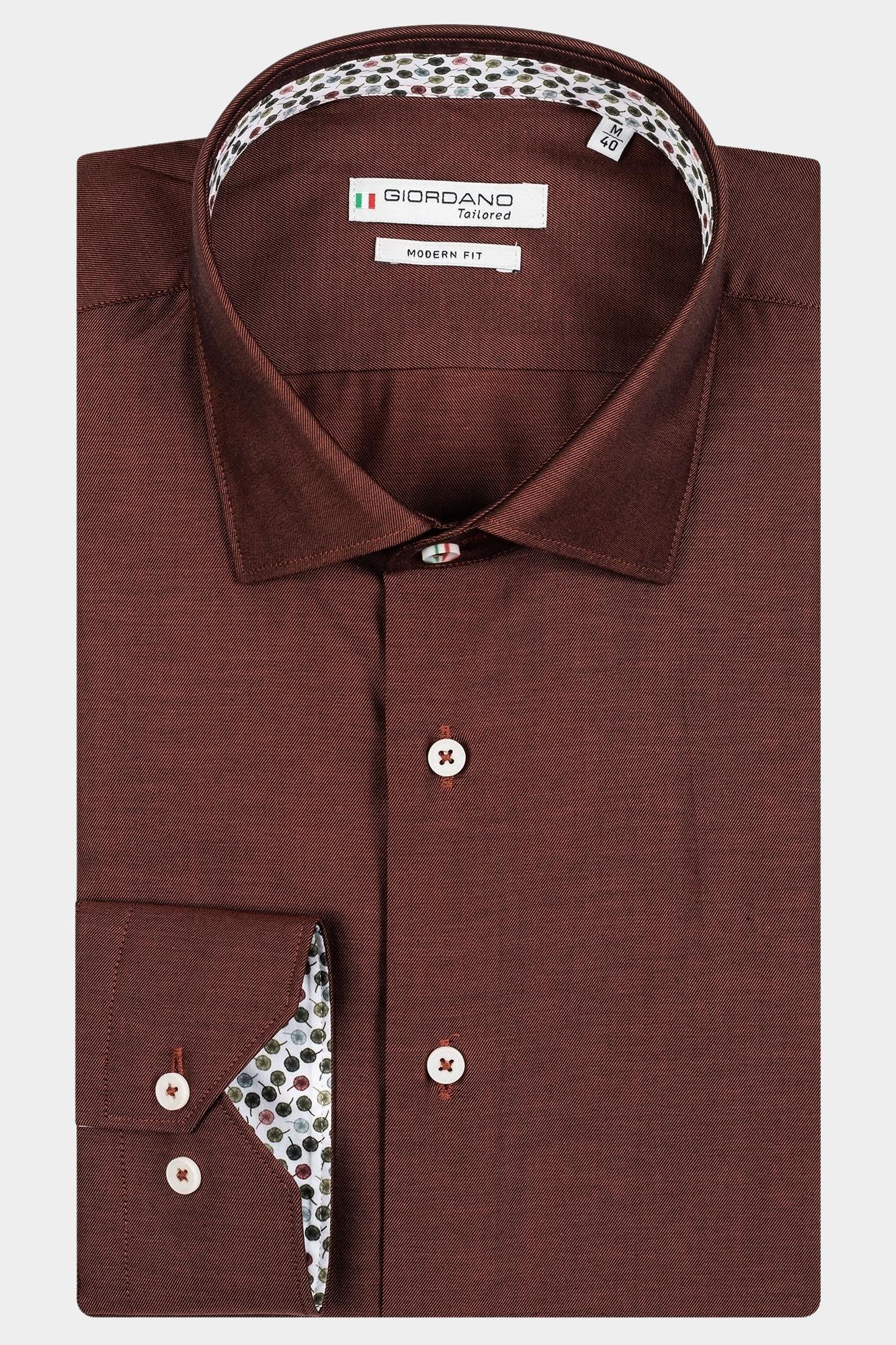 Giordano Casual hemd lange mouw Roze Maggiore, LS Semi Cutaway  Tw 327805/25