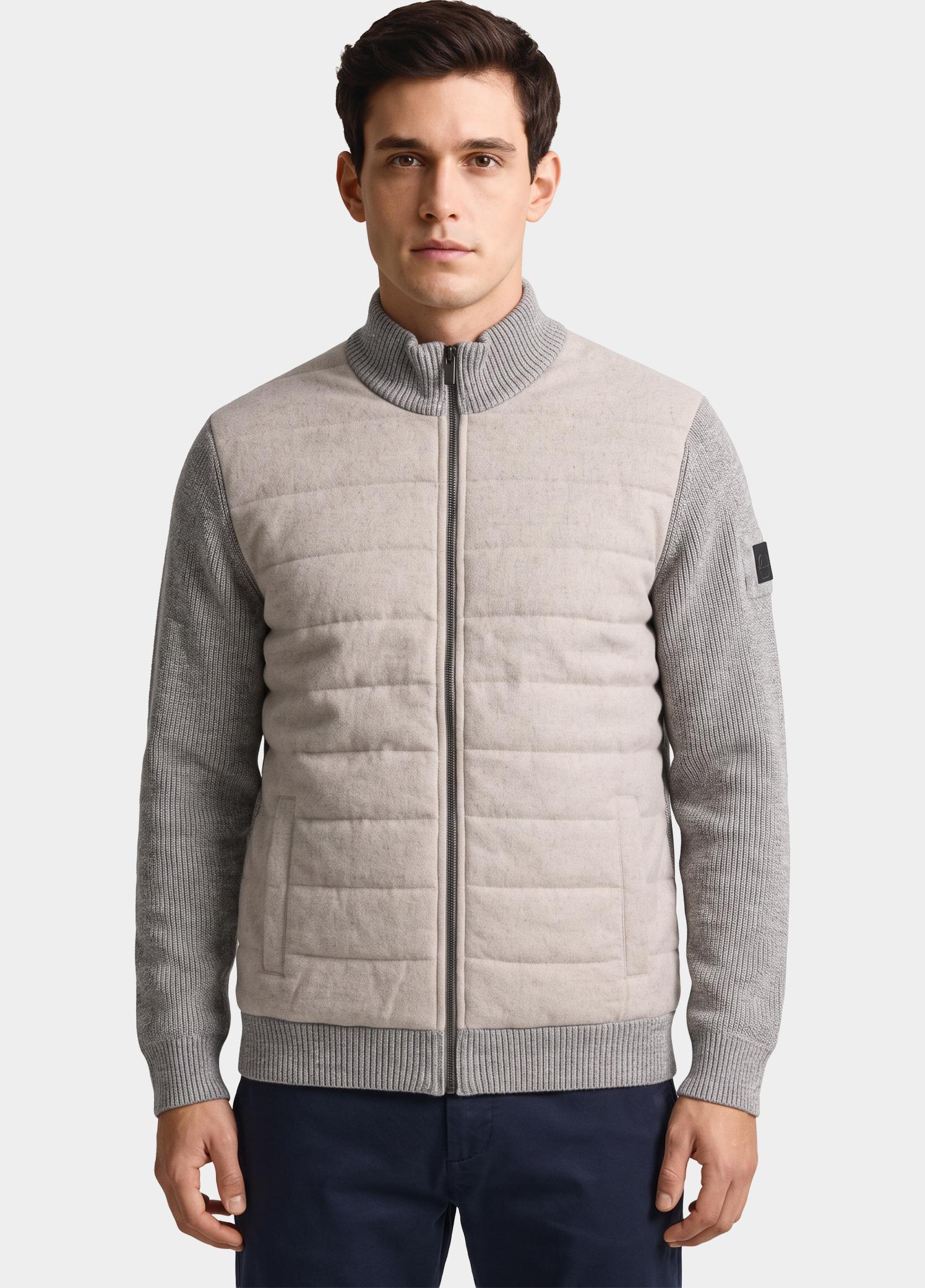 Casamoda Vest heren Beige Strickjacke Hybrid 126250030/663