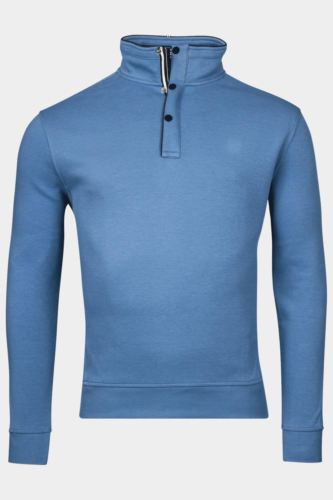 Baileys Half Zip Blauw Sweatshirt 1/2 zip /Buttons F 513193/65