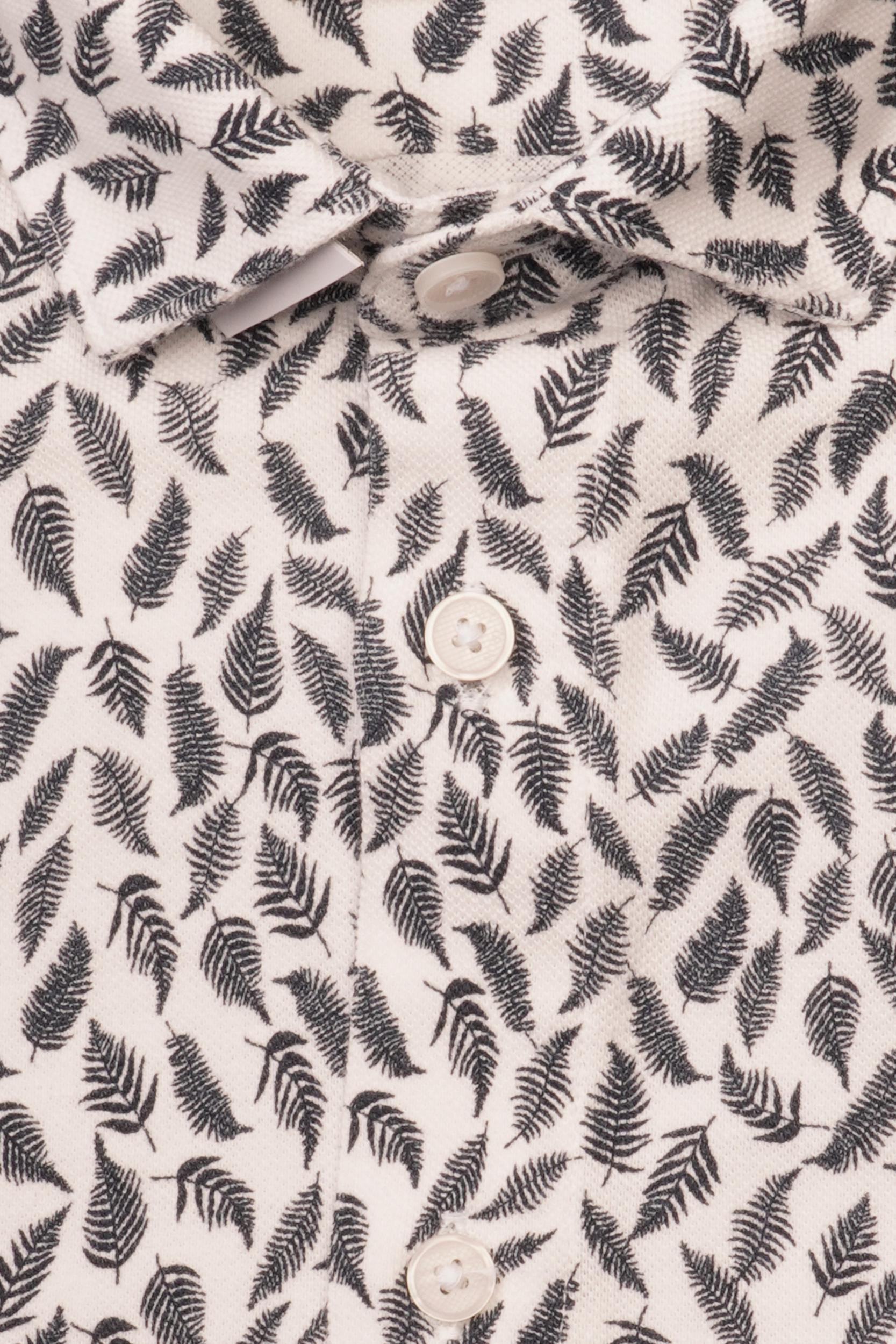 Cast Iron Casual hemd korte mouw Wit Short Sleeve Shirt Print on p CSIS2304235/7002