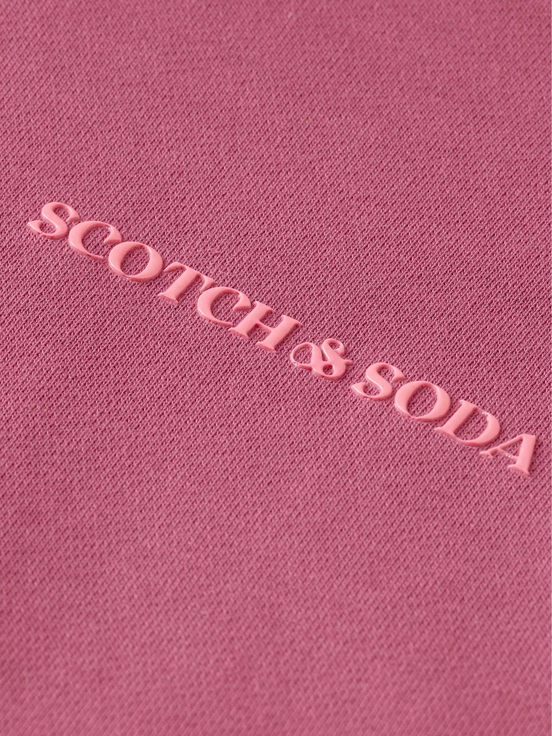 Scotch & Soda Sweater Paars Unisex hoodie in Organic cotto 169940/0506